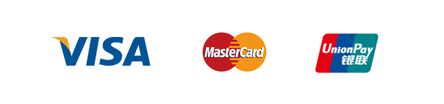 VISA / Master Card / Unionpay銀聯
